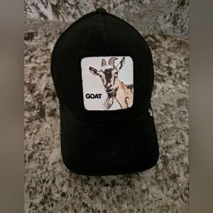 GOAT Black Baseball Cap